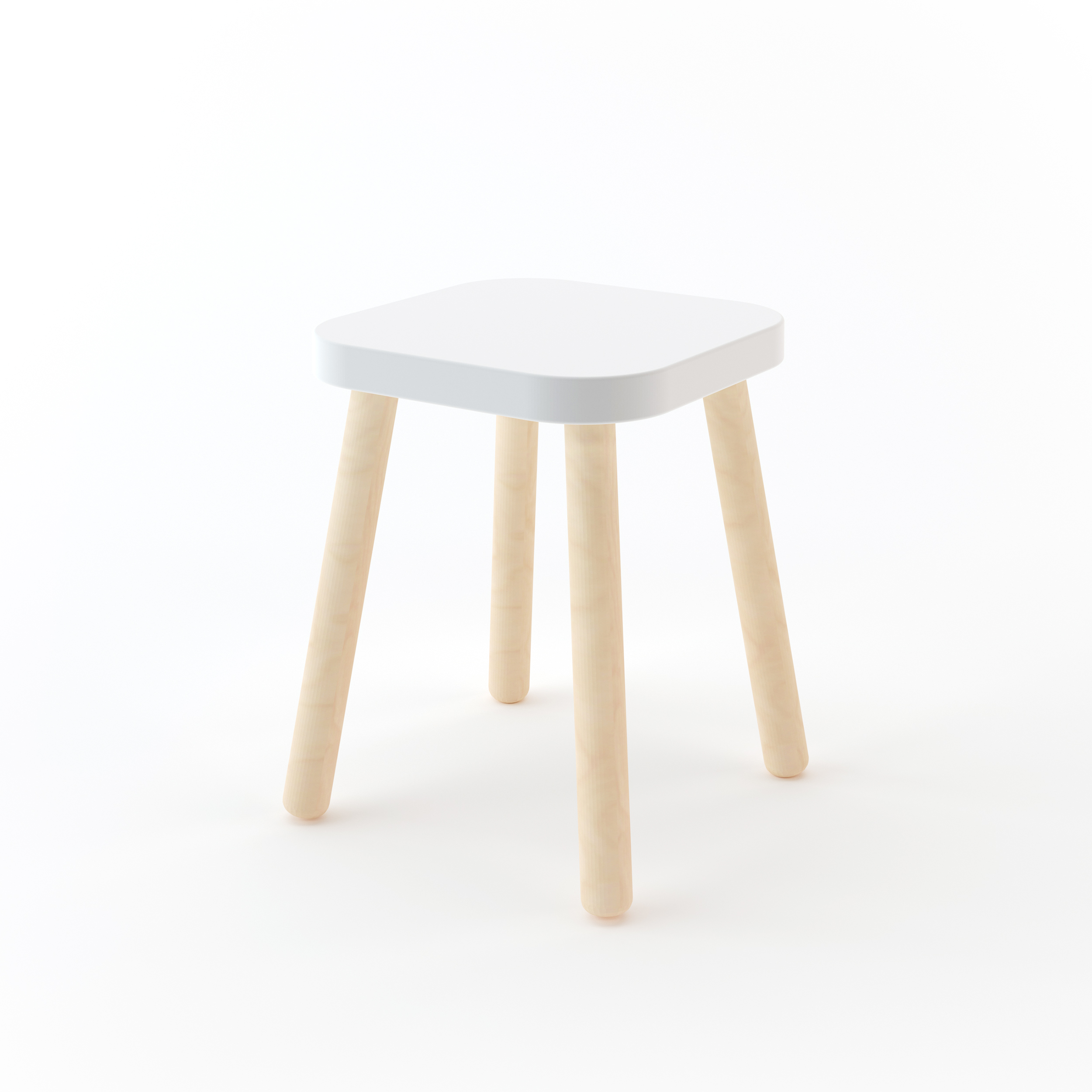 Oeuf Square Stool