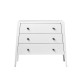 Commode 3 Tiroirs Linea Blanc