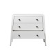 Commode 3 Tiroirs Linea Blanc